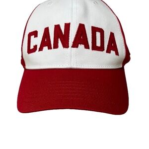 Red and White Canada Baseball Cap Hat Olympics NWT
